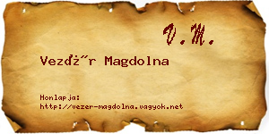 Vezér Magdolna névjegykártya