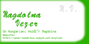 magdolna vezer business card